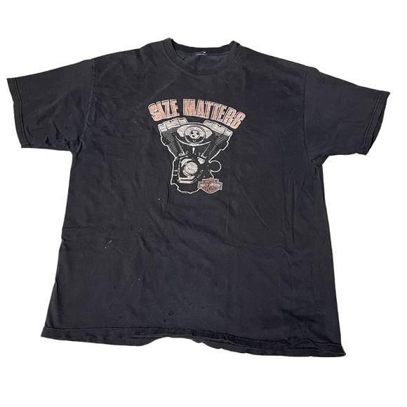 Harley-Davidson Other - Harley Davidson Size Matters T Shirt Muskegon, Michigan